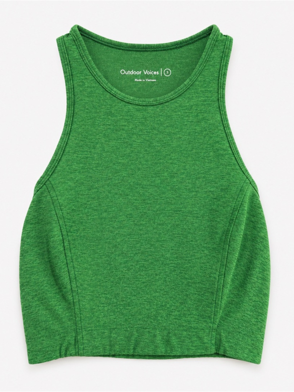 Outdoor Voices Sporty Green Crop Top Womens Size S